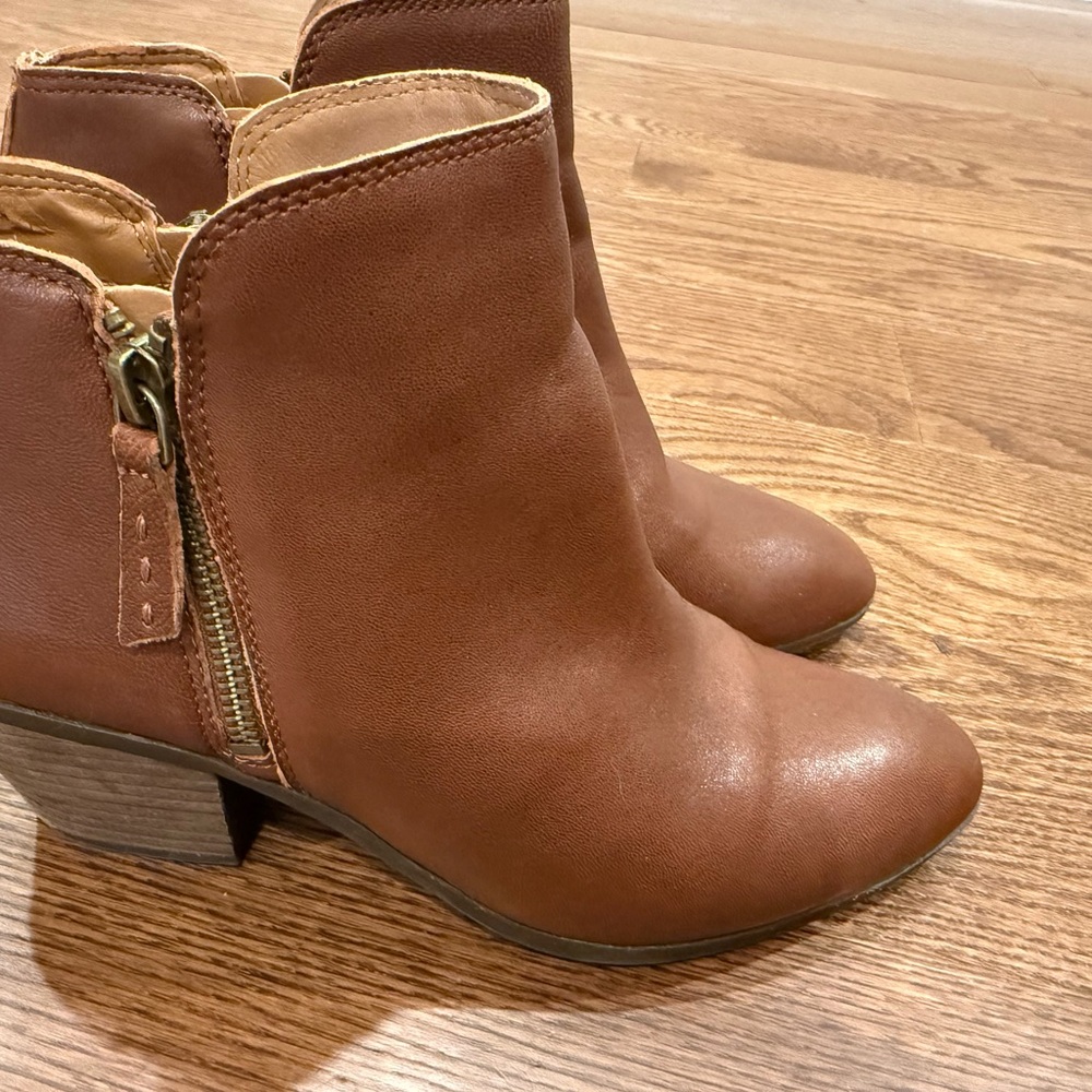 Frye Brown Leather Ankle Boots